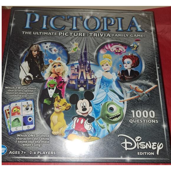 Pictopia Disney Edition Picture Trivia Board Game - Picture 1 of 5